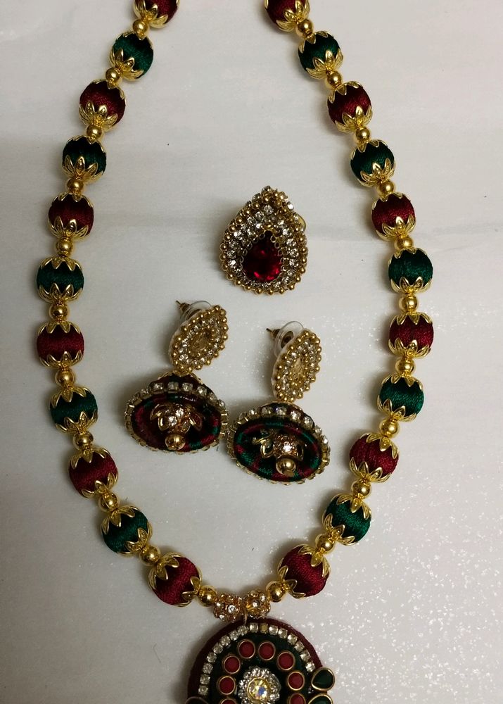 Silk Thread Jewellery Necklace