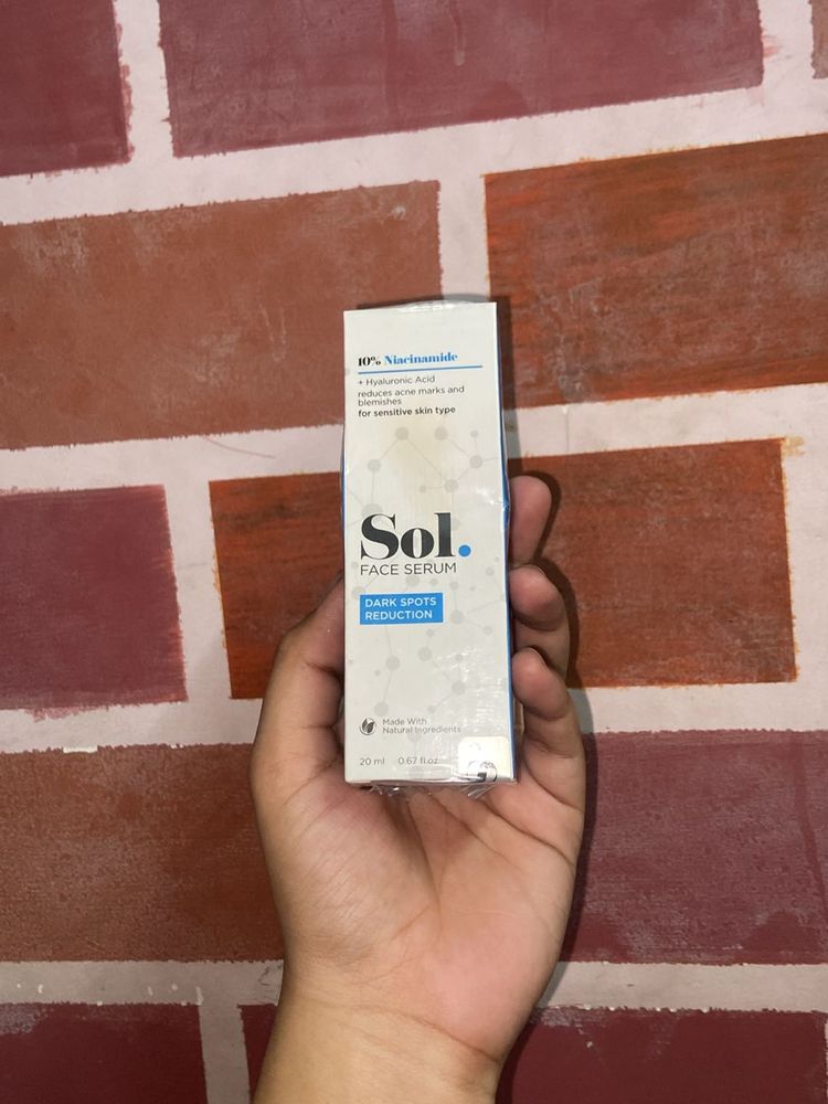 SOL. dark spots reduction face serum