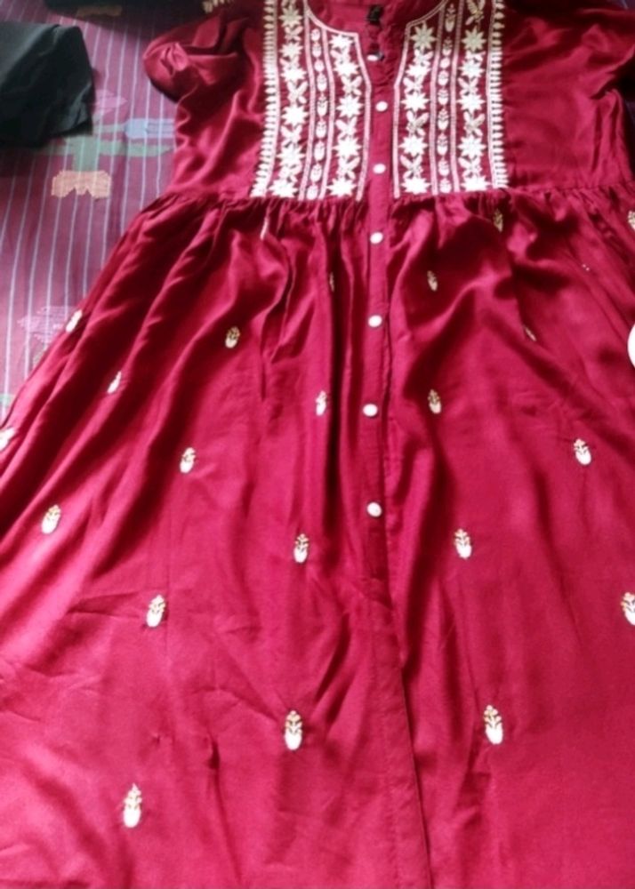 Red Ethnic Wear Kurti ❤️