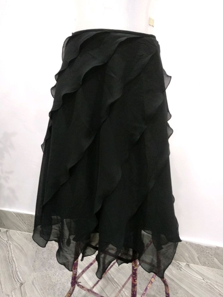 Korean Vintage Ruffle Skirt