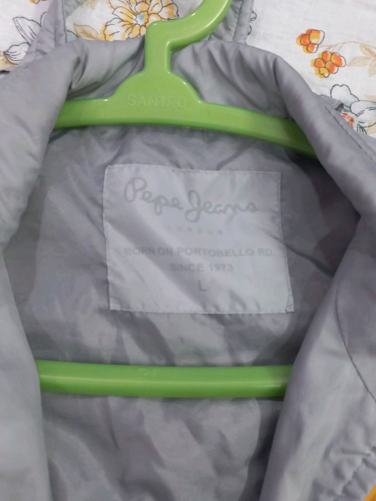 Grey And Yellow Pepe Jeans L Size JACKET