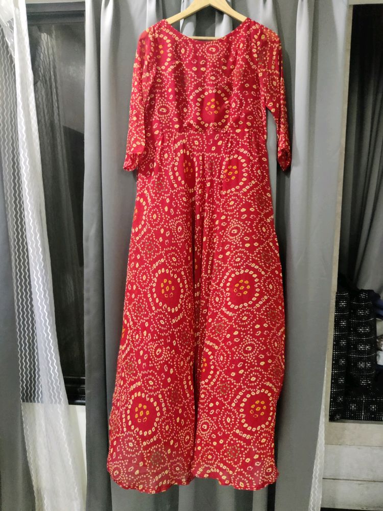 Bandhej Chunadi Kurta