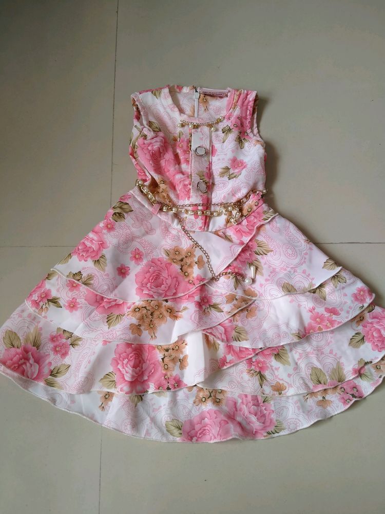 12-18 Months Baby Girl Dress With Pant