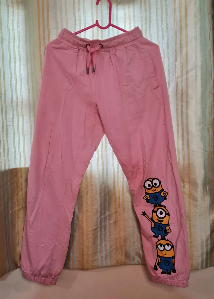 Souled Store Pink Minion Trousers