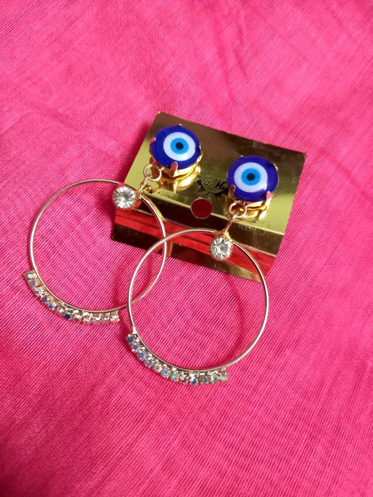 Evil light and Unique Design Earrings