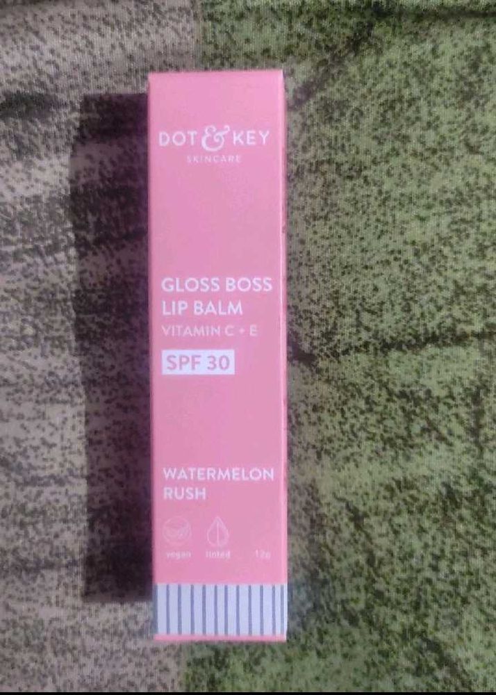 Dot Nd Key Watermelon Pinkish Lipbalm Spf 30+ New