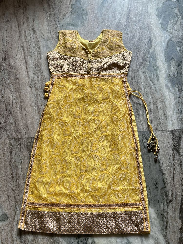 Yellow Kids Kurti