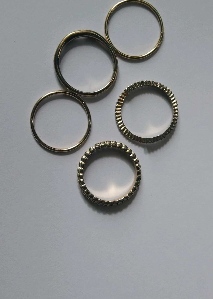 Set Of 5 Finger Ring