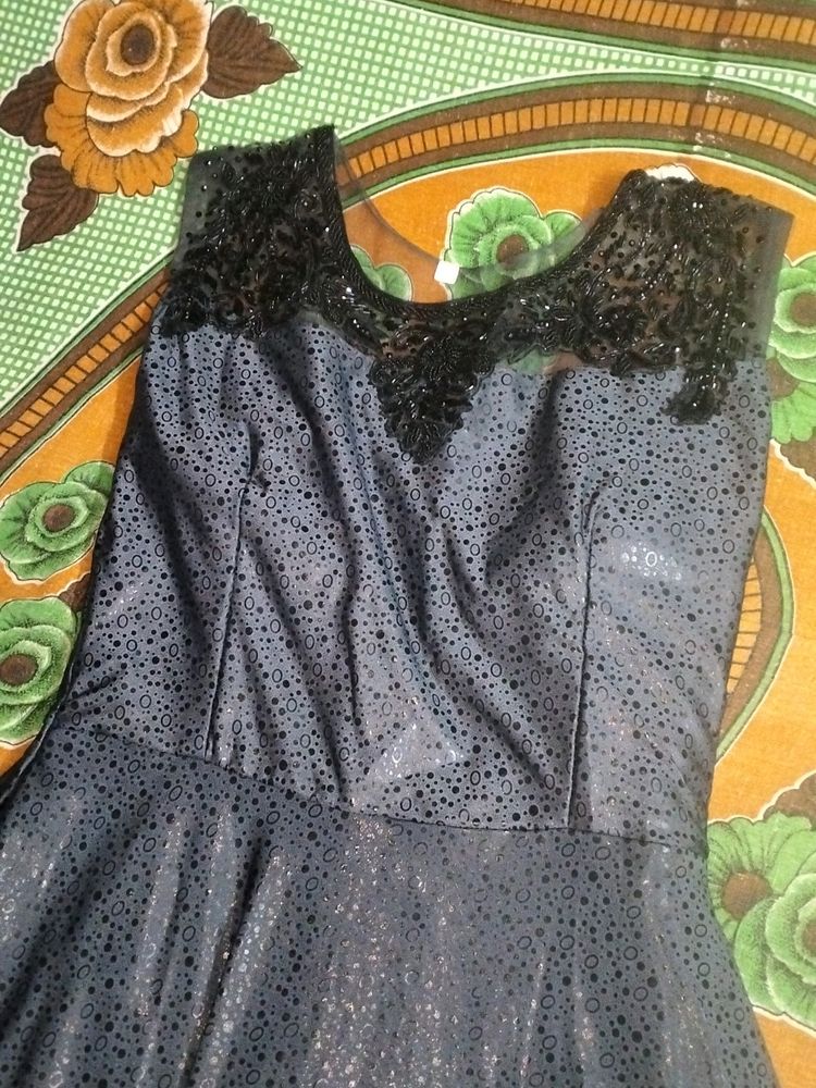 Black And Grey Gown