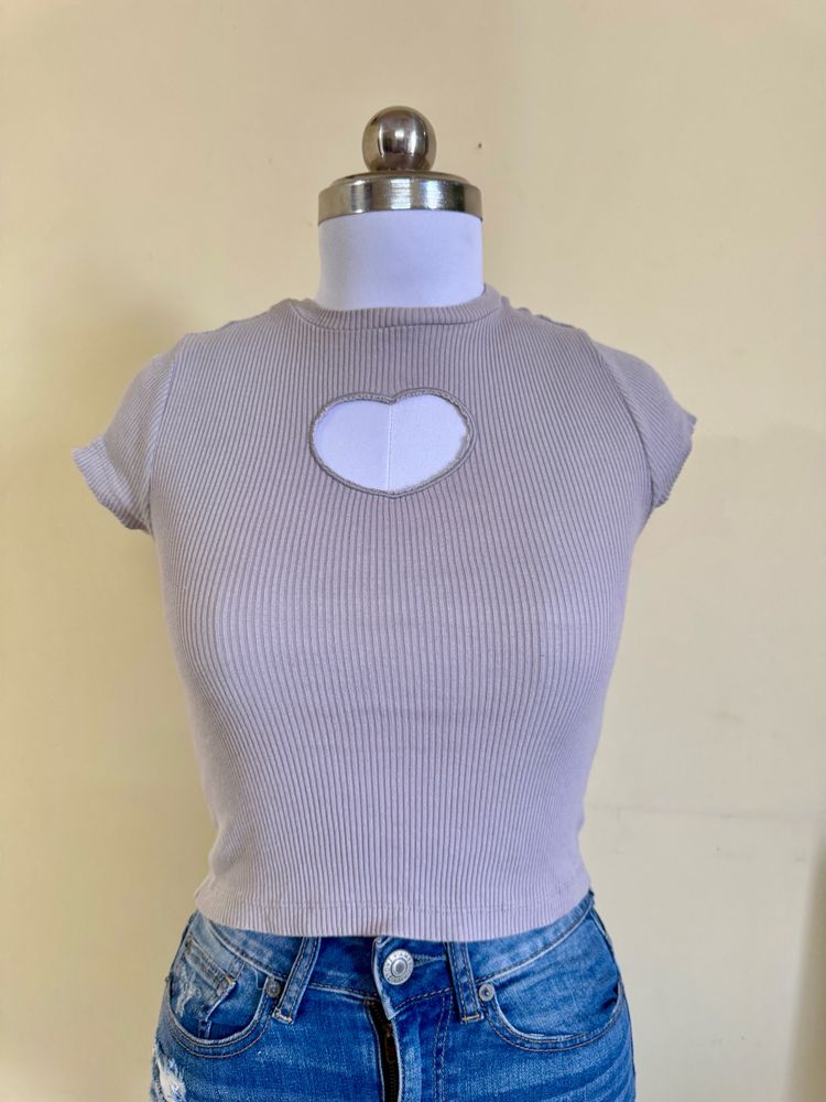 front Heart cut top