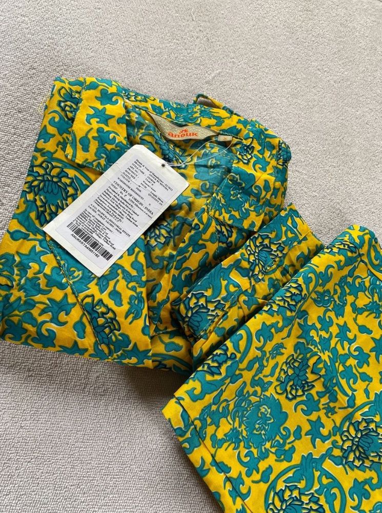 Green-yellow Co-ord Set For Beautiful Wearing