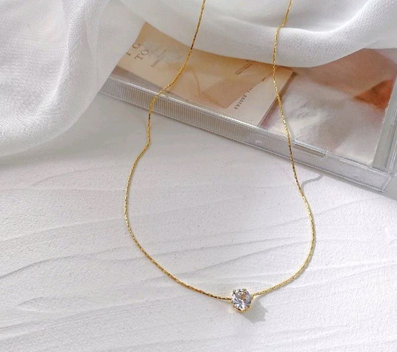 Dainty Zircon Chain