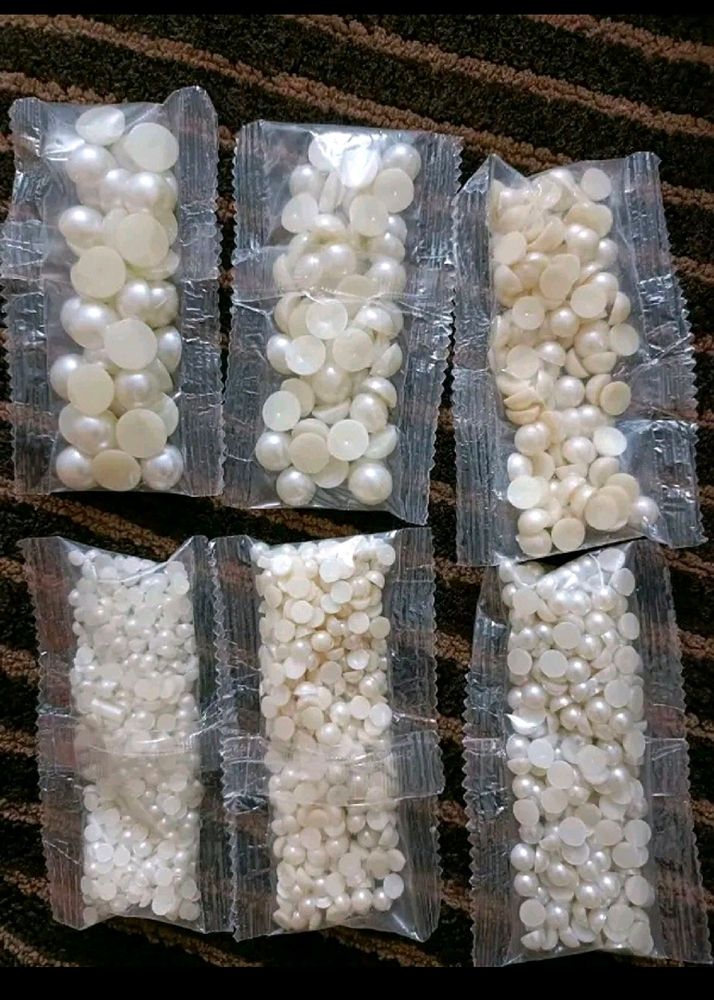 Half Cut Pearls for Jewellery Making Craft