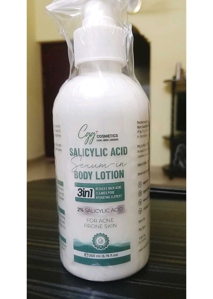 CGG COSMETICS SALICYLIC ACID BODY LOTION