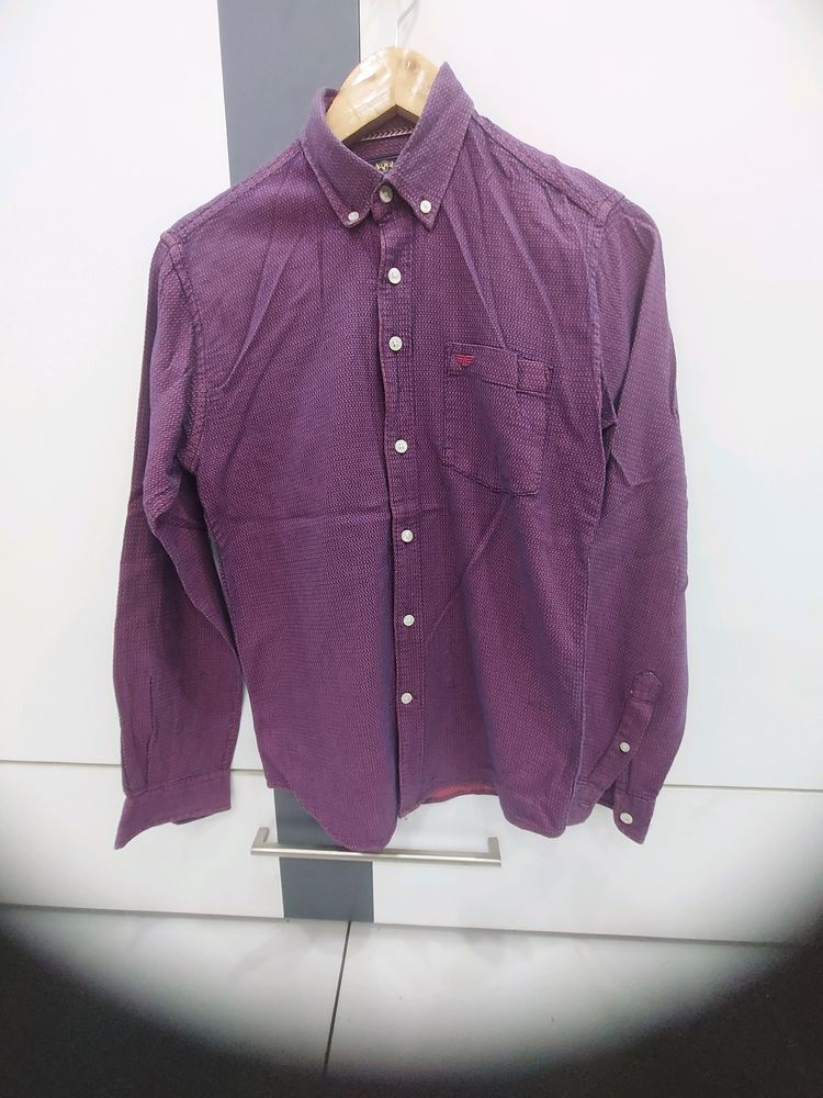 Red Tape Maroon Purple Shirt