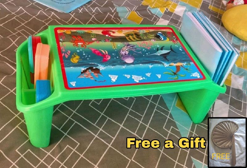 Learning Table For Children (Green) Free a Gift