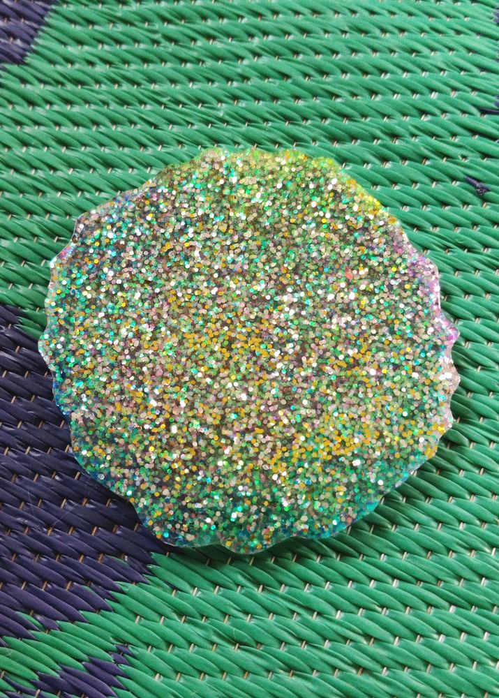 Customized Glitter Tea Coaster