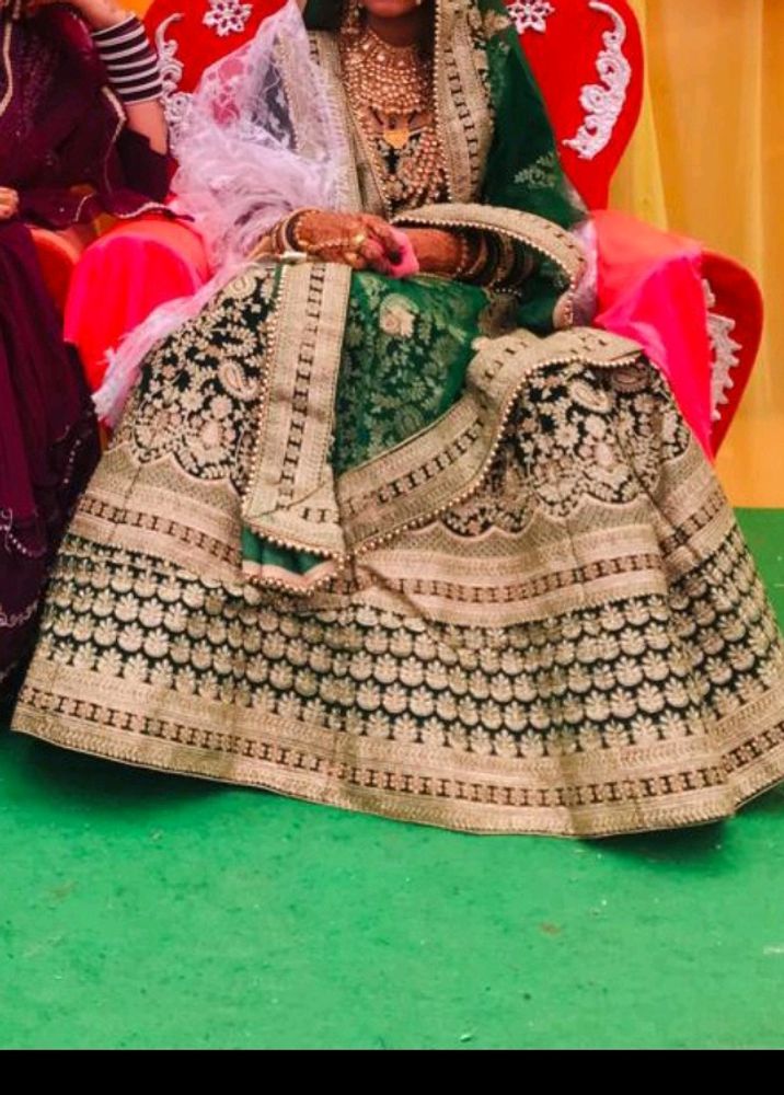 Green Beutiful Bridal Lehenga