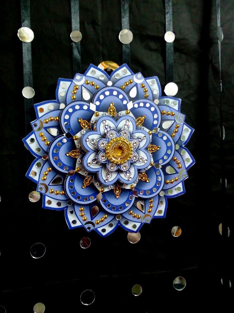 Beautiful 3D Flower in Mandala Art