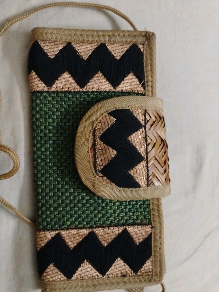 NEW Fancy Jute Clutch