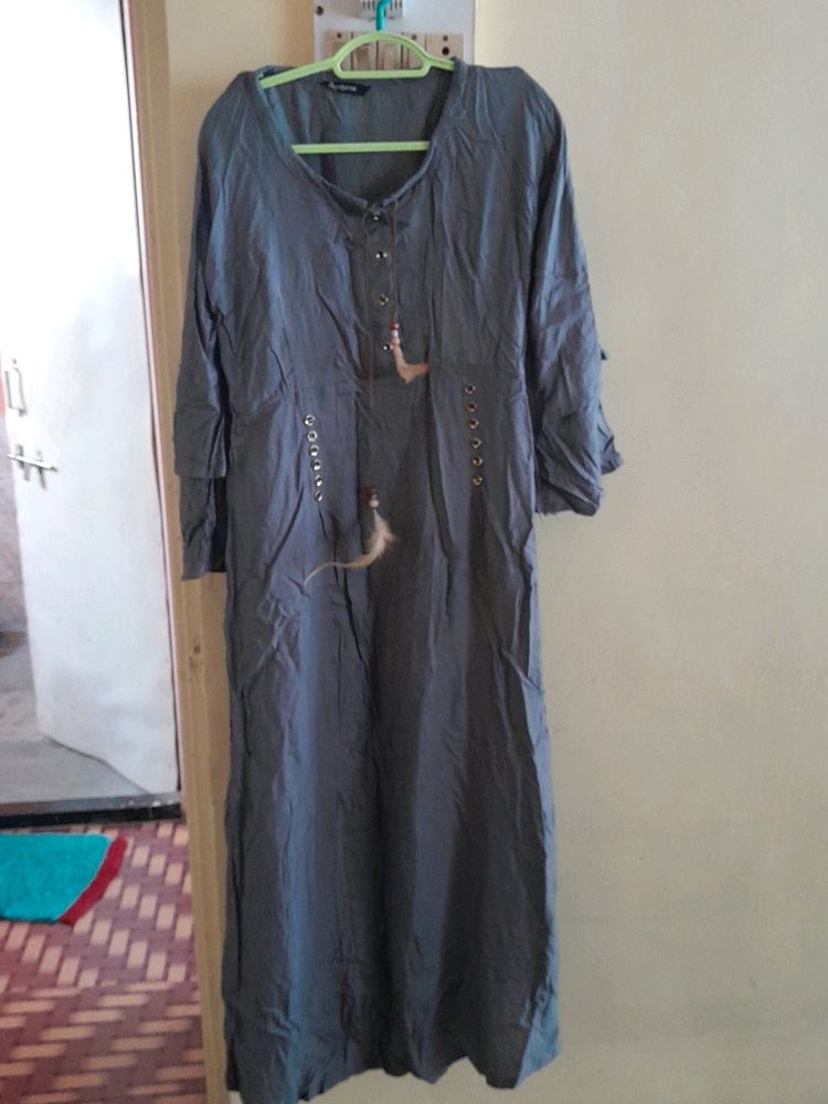 Long Grey Kurti