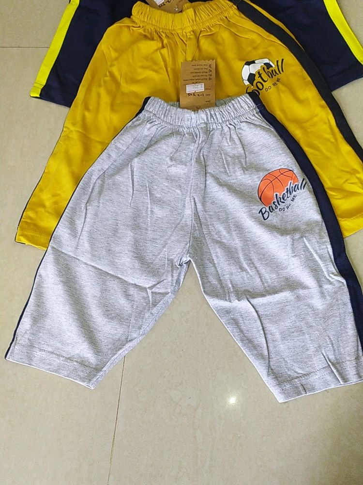 new unused Cotton 3/4 Pants For Kids four Pieces