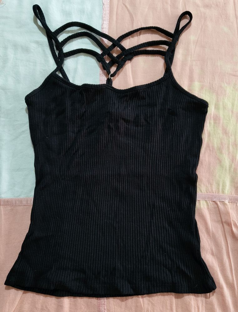 Fitted Top With Intricate Neck