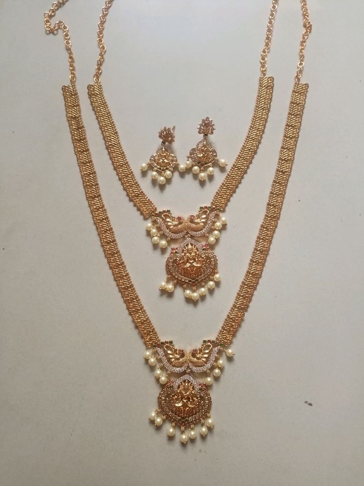 South Indian Jewellery Set With Earrings