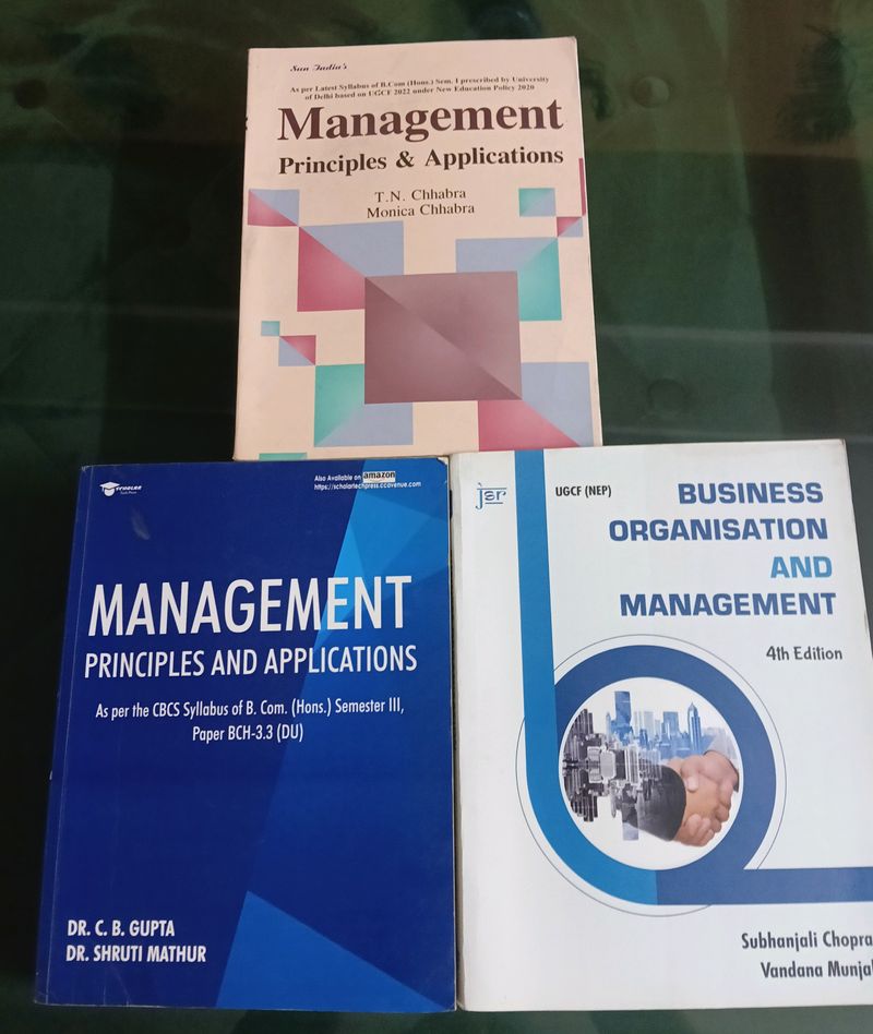 Set Of 3 Bcom Hons. Book