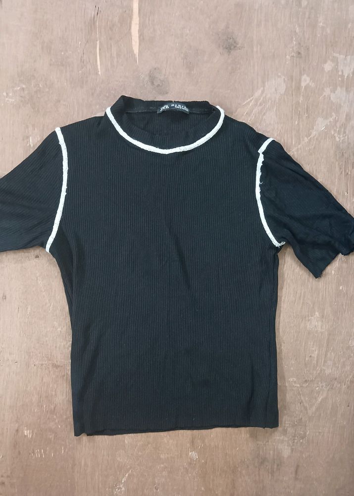 Round Neck Women's Crop Top