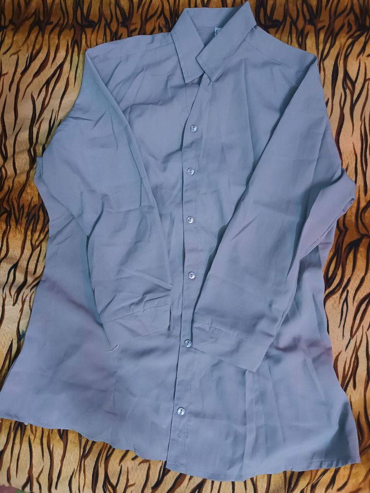 Women's Grey Formal Shirt