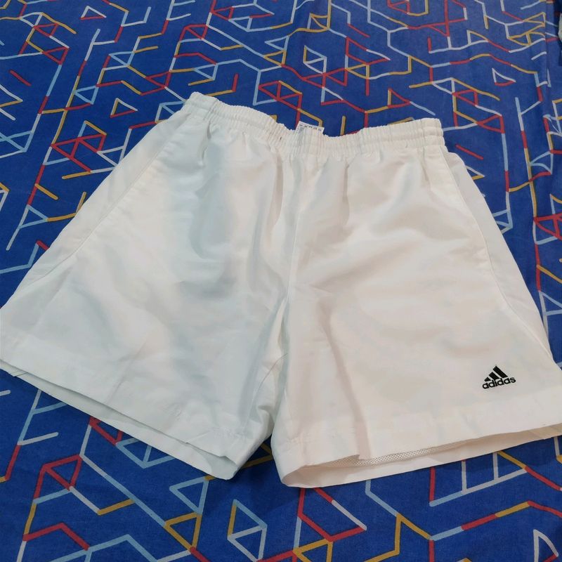 Adidas White Sports Shorts 30inch