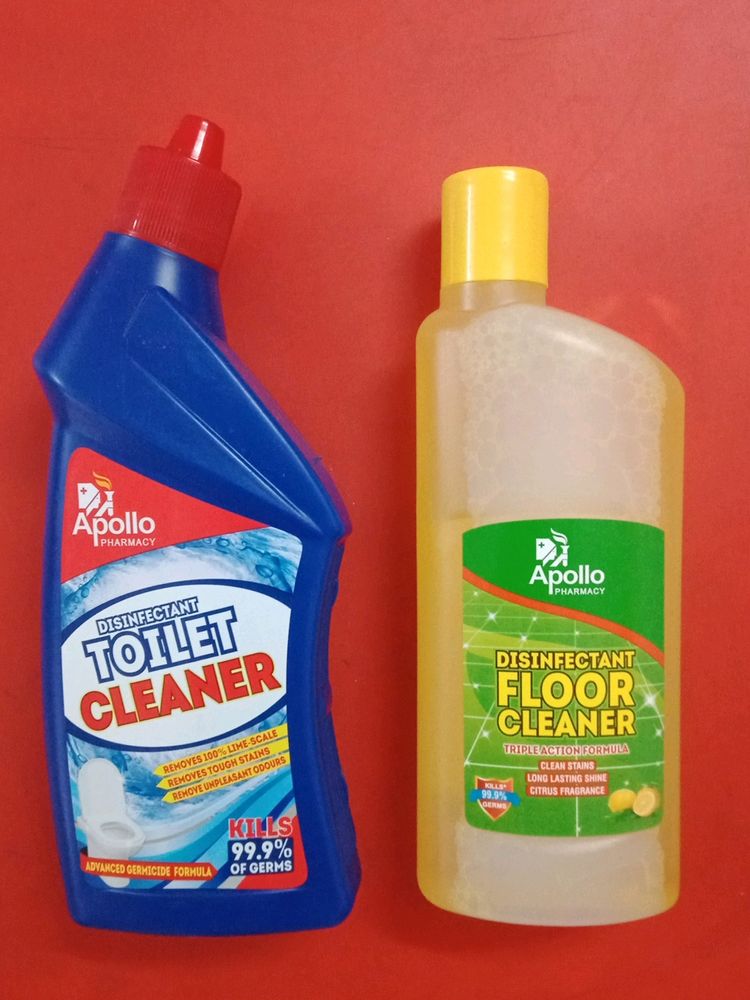 Combo Of Floor Cleaner And Toilet Cleane