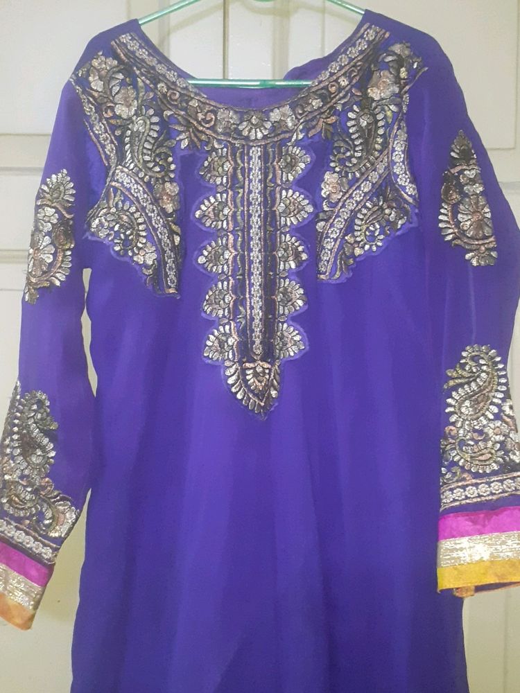 Heavy Frock With Churidar & Dupatta