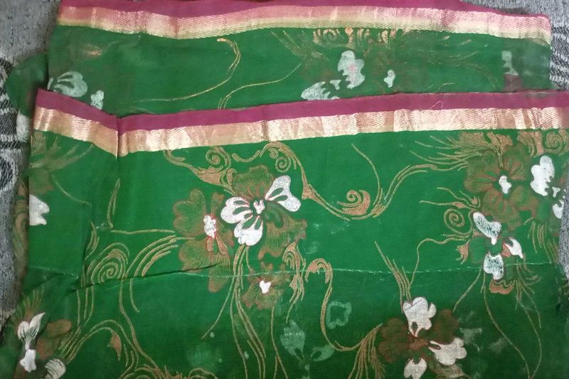 Printed Cotton Silk Saree