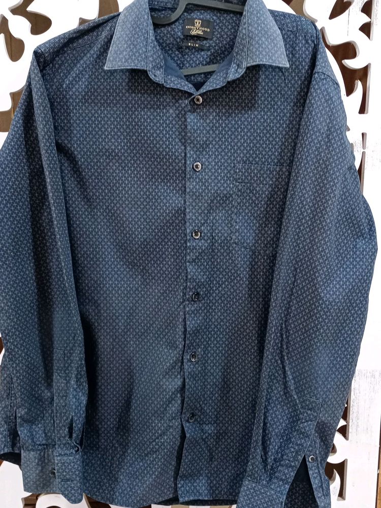 Designer Blue Formal Shirt