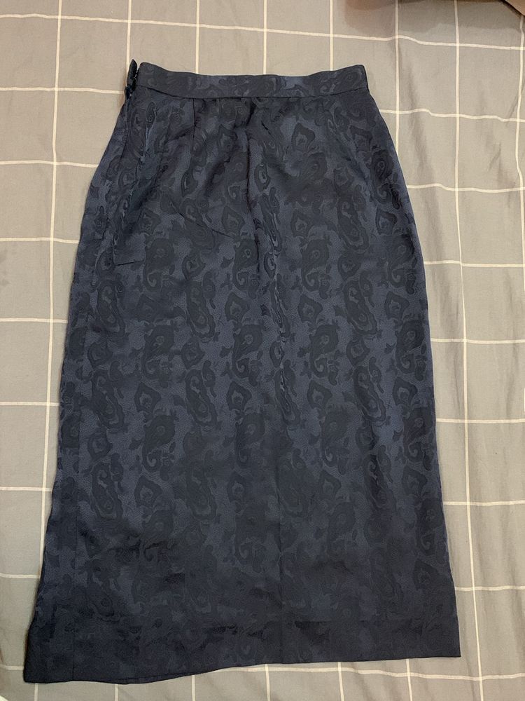 Art Silk MIDI Skirt