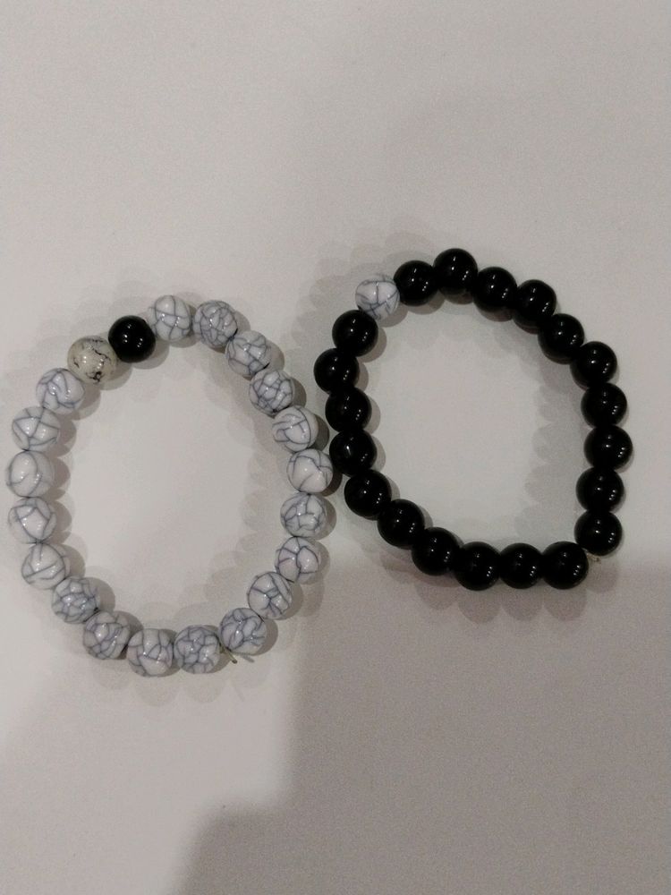 Howlight Beads With Black Bead  Made For Duos