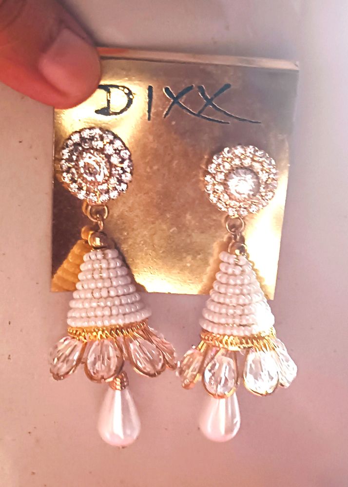 Silver Gold Colour Earrings