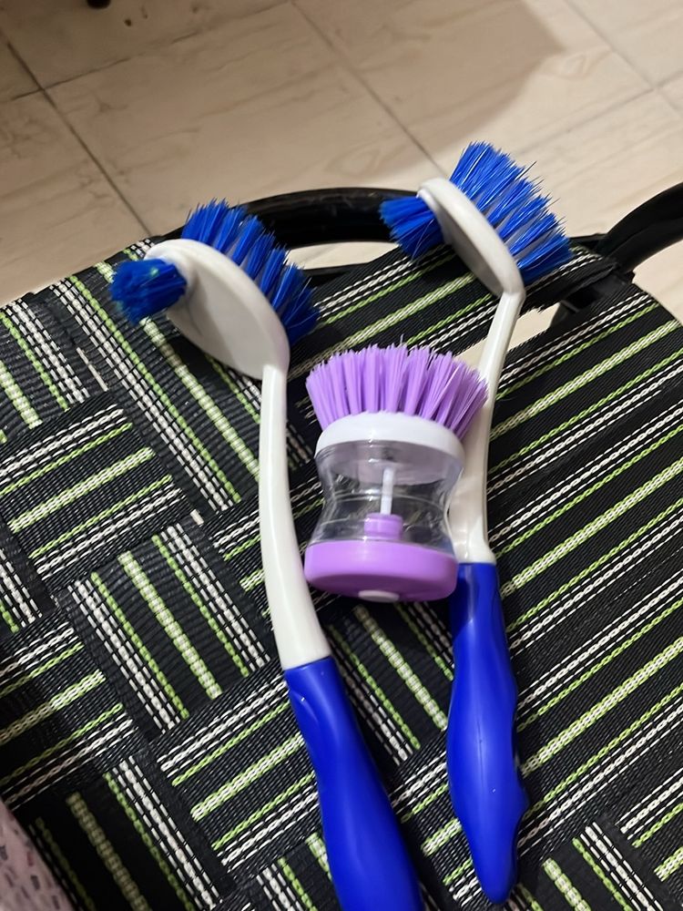 Set Of 3 Brushes+carpet Brush+minimop