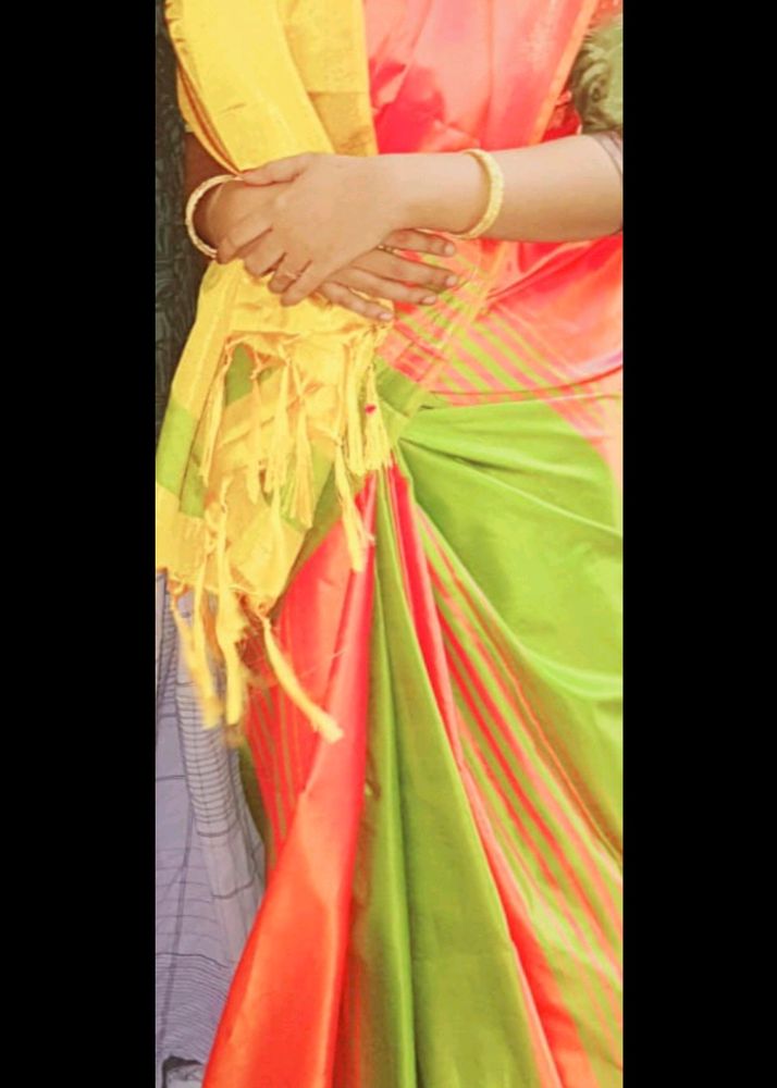 Tissue Silk Saree One Time Used