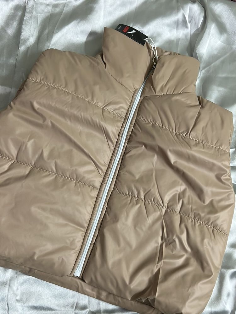 Beige Puffer Jacket