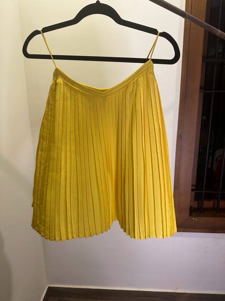 Pleated Strap Top