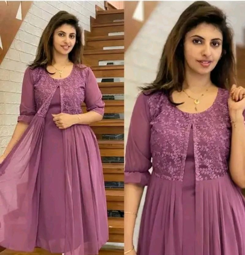 Purple Decent Flare Style Kurti At Rs 488/-