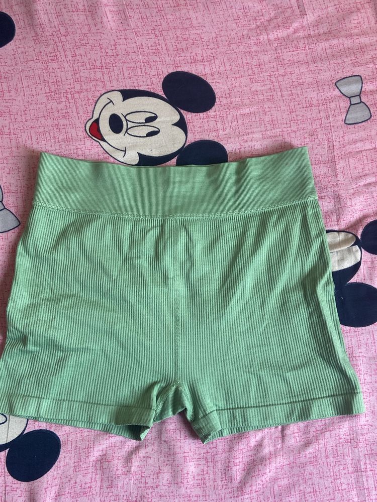 Green Colour GYM Shorts