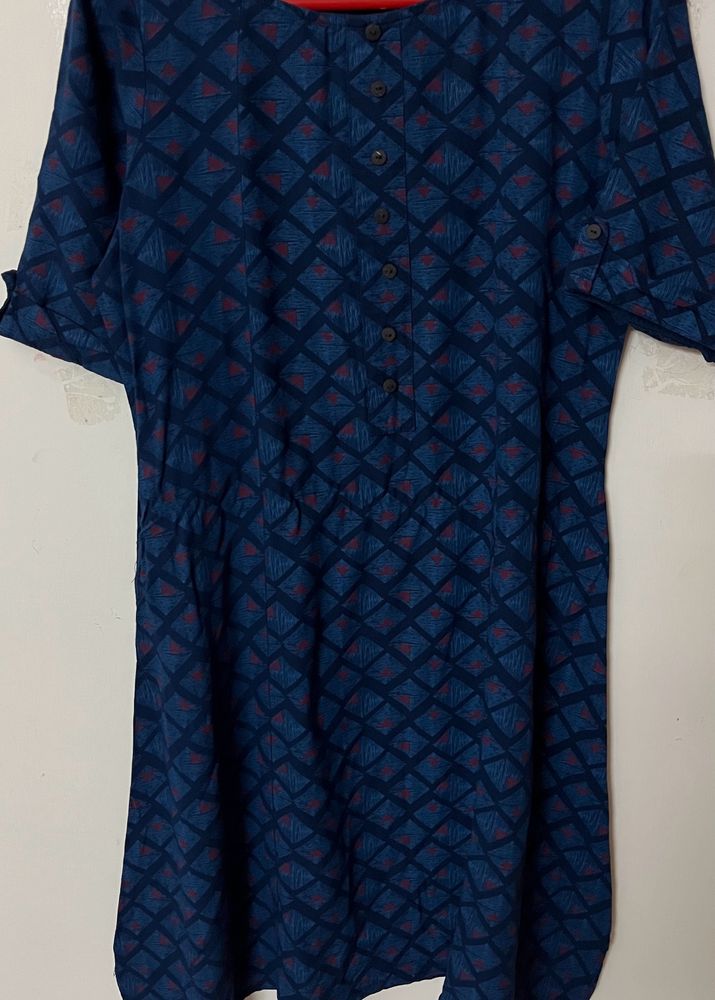 Blue short kurti