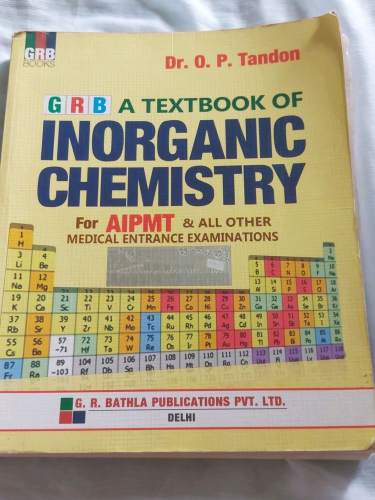 GRB INORGANIC CHEMISTRY FOR NEET