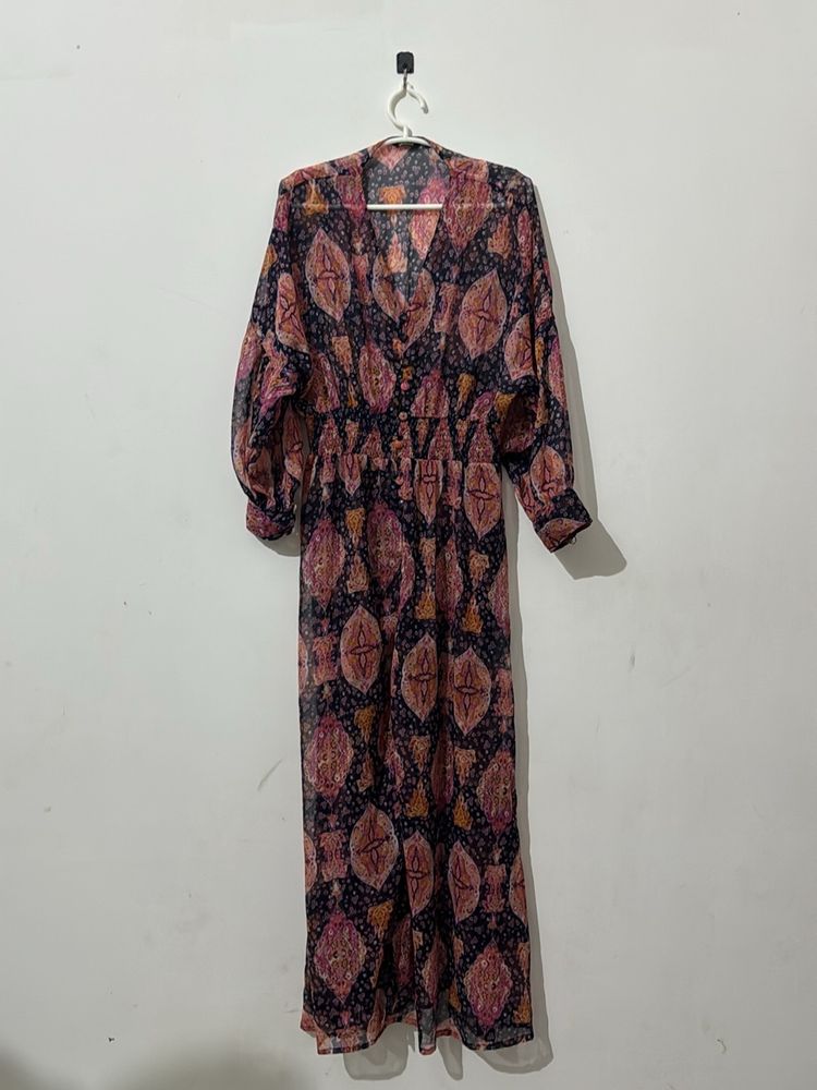 Women Floral Printed A Line Dress