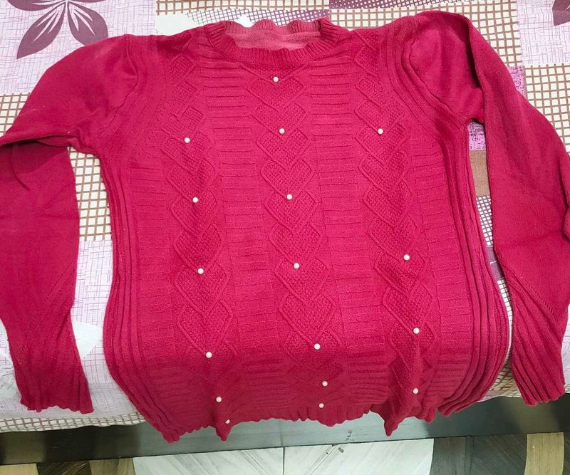 WomenRed Winter Top