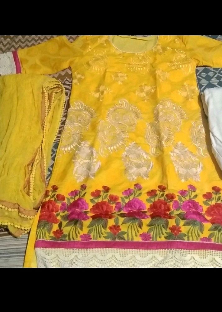 Yellow Chudidar